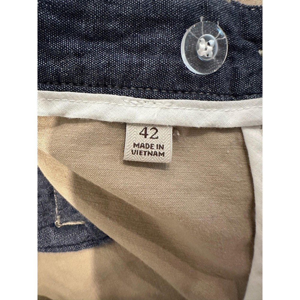 Jachs Shorts Mens 42 Khaki Tan Flat Front Casual Stretch Cotton Chino Classic - Picture 5 of 9